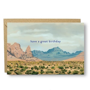 Tarjeta de cumpleaños del desierto de Nevada
