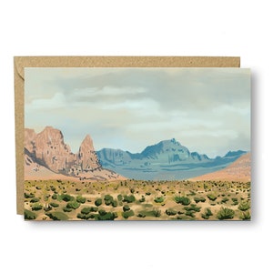 Tarjeta del desierto de Nevada