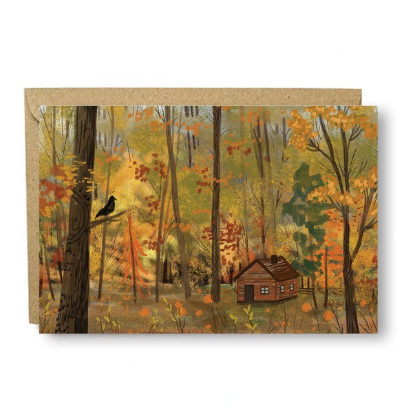 Smokey Mountains Cabin Card