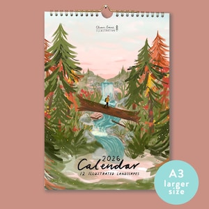 2026 Illustrated Nature Calendar A3