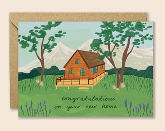 New Home Cabin Card