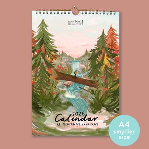 2026 Illustrated Nature Calendar A4