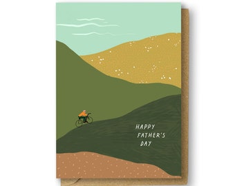 Fathers Day Card - Cycling