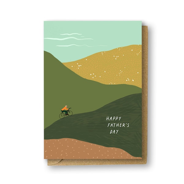 Fathers Day Card - Cycling
