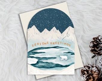 Polar Bear Christmas Card