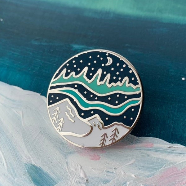 Northern Lights Enamel Pin