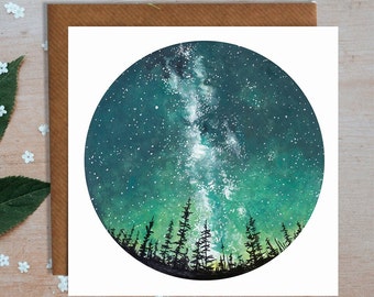 Forest Sky Greetings Card