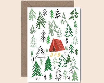 Dad Camping Card