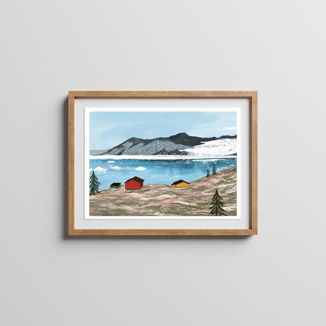 Impression Cabanes du Groenland - Etsy France