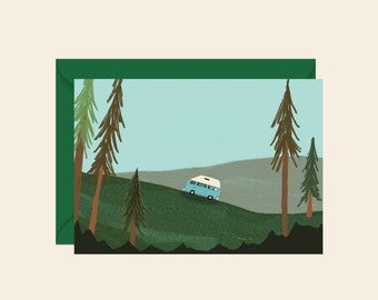 Daytime Camper Van Card