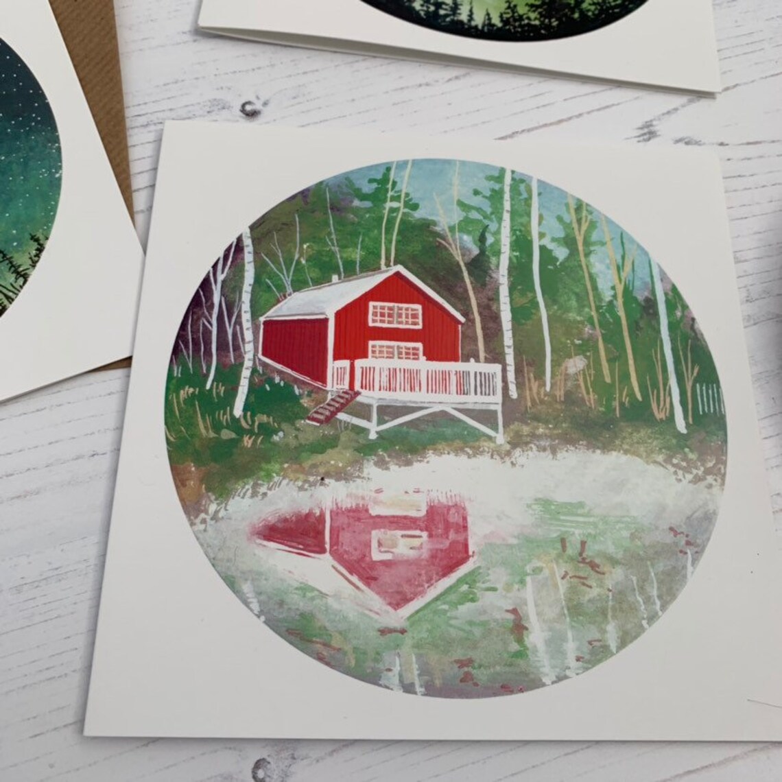 Set of 4 Scandinavia Cards Etsy