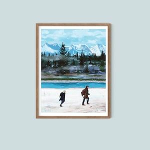 Joel & Ellie Winter Art Print