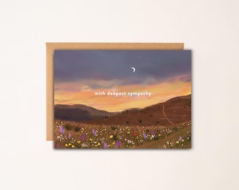 Sympathy Wildflowers Card
