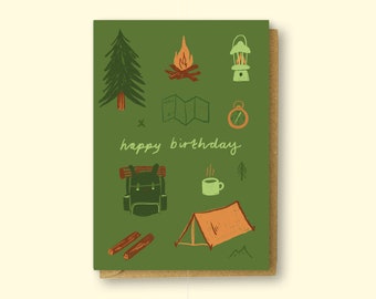 Happy Birthday Camper Card