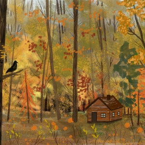 Great Smoky Mountains Cabin Art Print image 2