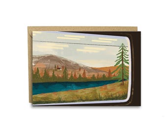 Train Window Card