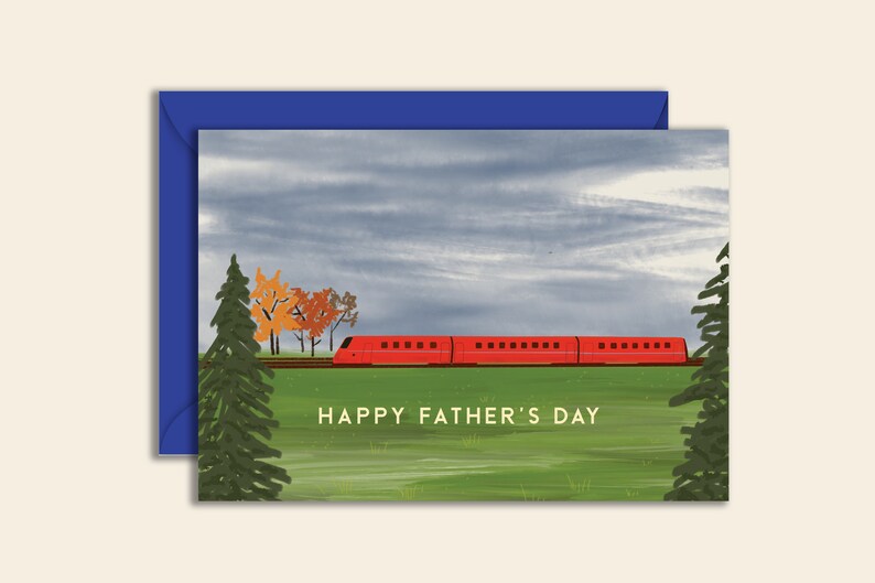 Father's Day Train Card image 1