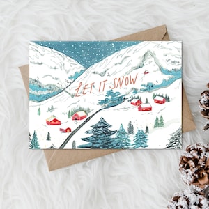 Let It Snow Christmas Card