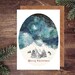Starry Sky Christmas Card - Single Card 