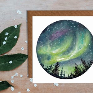 Northern Lights Greetings Card
