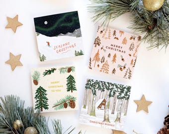 Christmas Forest Card Set | Pack of 4