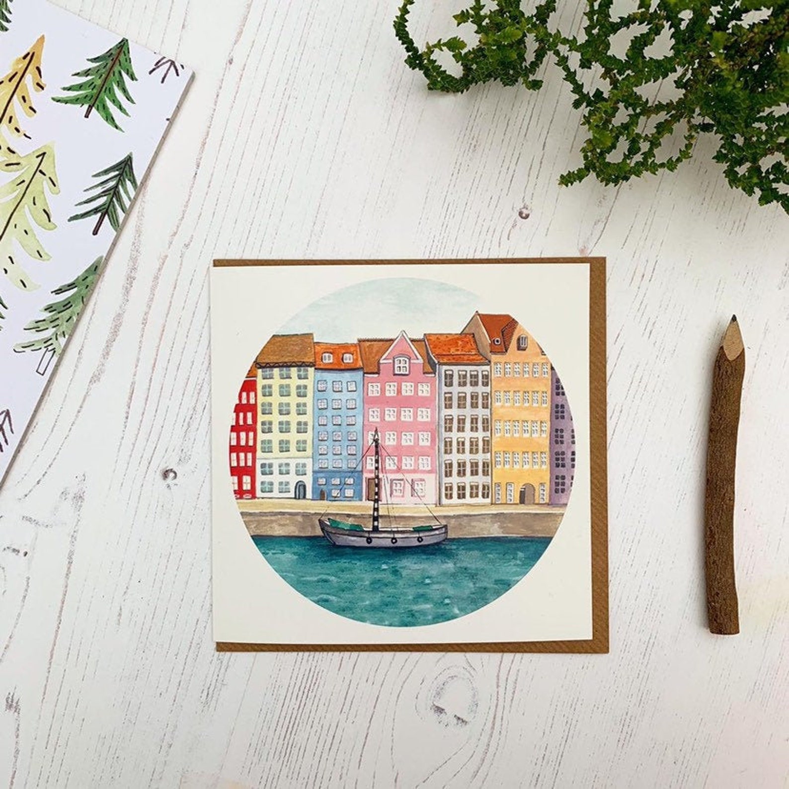 Copenhagen Greetings Card Etsy