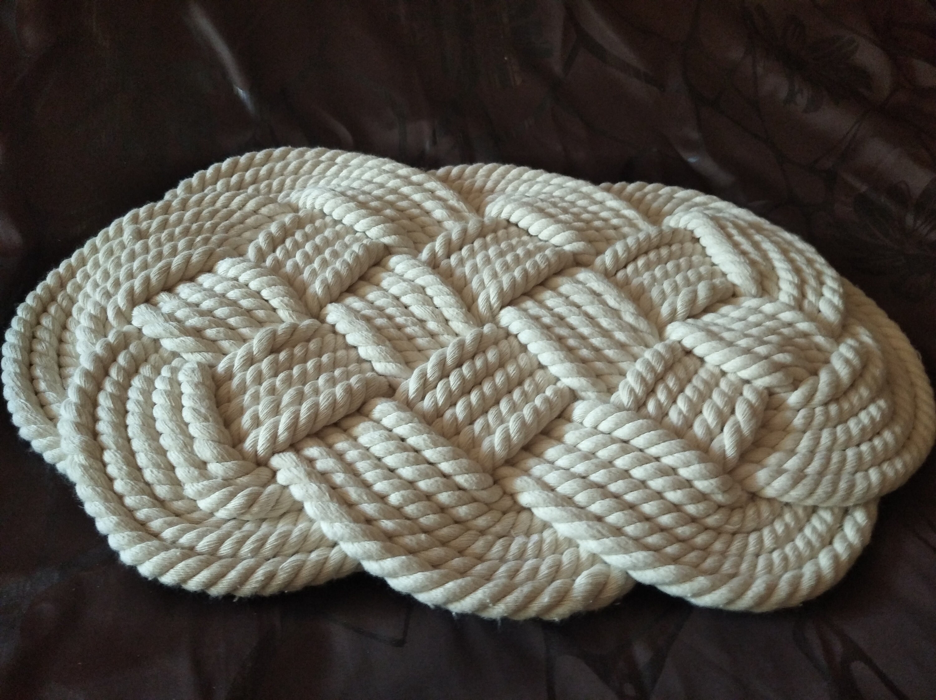 Rope Mat Cotton Rope Mat Decorative Centrepieces Montessori Etsy