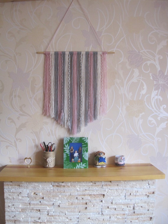 Yarn Wall Hanging Tapestry Simple Macrame Art Decor Modern Weaving Pastel Boho Textile Bohemian - Textile Wall Art Hanging Yarn Wall Hanging Tapestry Simple Macrame Art Decor Modern Weaving Pastel Boho Textile Bohemian - Textile Wall Art Hanging