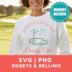 Fichier numérique Bogeys et Bellinis SVG de golf