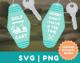 Golf SVG Keychain Files