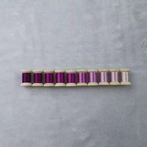 Silk thread blue 10 spools natural mulberry silk embroidery threads for hand embroidery cross stitch needlepoint reeled silk #S121T