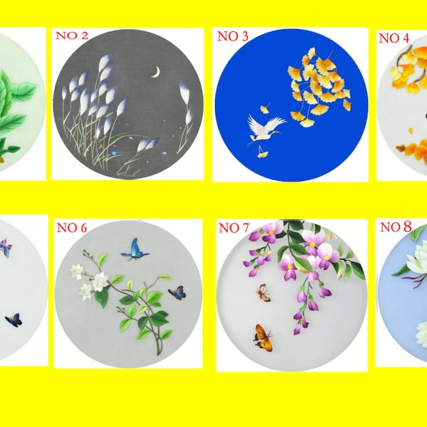 Suzhou hand embroidery DIY kit unfinished mulberry silk embroidery Flower Patern Full Kit Hoop Needle preprint fabric silk yarn