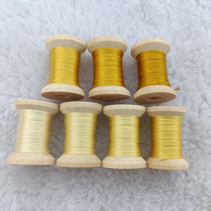 7 spools hand-dyed 100% natural mulberry silk embroidery threads for hand embroidery cross stitch needlepoint #S17T