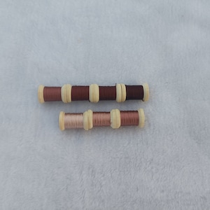 Silk thread 7 spools natural mulberry silk embroidery threads for hand embroidery cross stitch needlepoint reeled silk #S55T