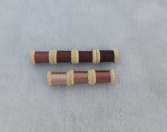 Silk thread 7 spools natural mulberry silk embroidery threads for hand embroidery cross stitch needlepoint reeled silk #S55T