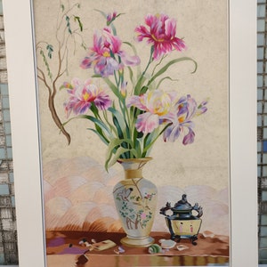 Wandbehang ungerahmt Orchidee Stickerei Malerei Home Decor Exquisite Chinesische handgemachte Seidenmalerei Suxi Stickerei GRÖSSE 60X 80 CM