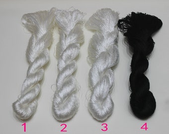 4 skeins hand-dyed 100% natural mulberry silk embroidery floss threads for hand embroidery #88