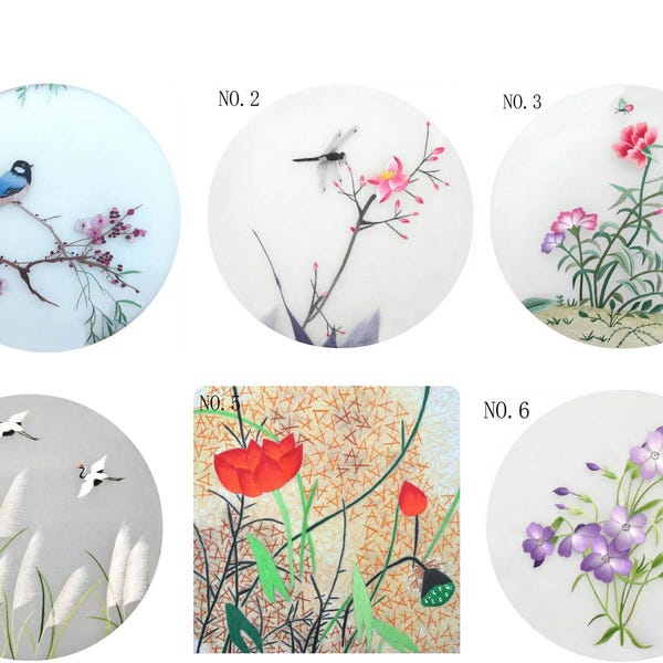 Embroidery Floral Flower patterm DIY patterm| Suzhou embroidery unfinished silk Full Kit Hoop Needle preprint fabric silk yarn