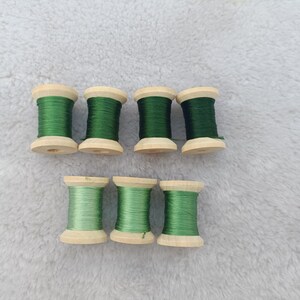 silk thread 7 spools hand-dyed 100% natural mulberry silk embroidery threads for hand embroidery cross stitch needlepoint #S10T