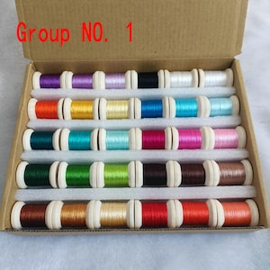Embroidery silk spools | Pack of 30 spools hand-dyed 100% natural mulberry silk embroidery threads hand embroidery assorted colors shades