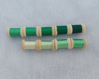 Silk thread 9 spools natural mulberry silk embroidery threads for hand embroidery cross stitch needlepoint reeled silk #S16T