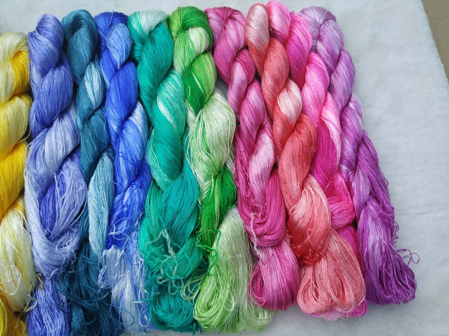 Variegated Embroidery Silk Thread 13 Skeins Natural Mulberry Etsy