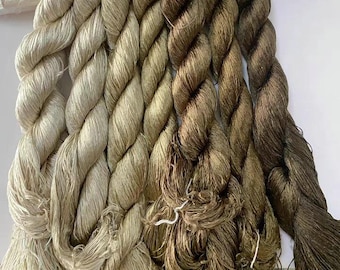 7 skeins hand-dyed 100% natural mulberry silk embroidery floss threads for hand embroidery pure genuine silk color shades #57