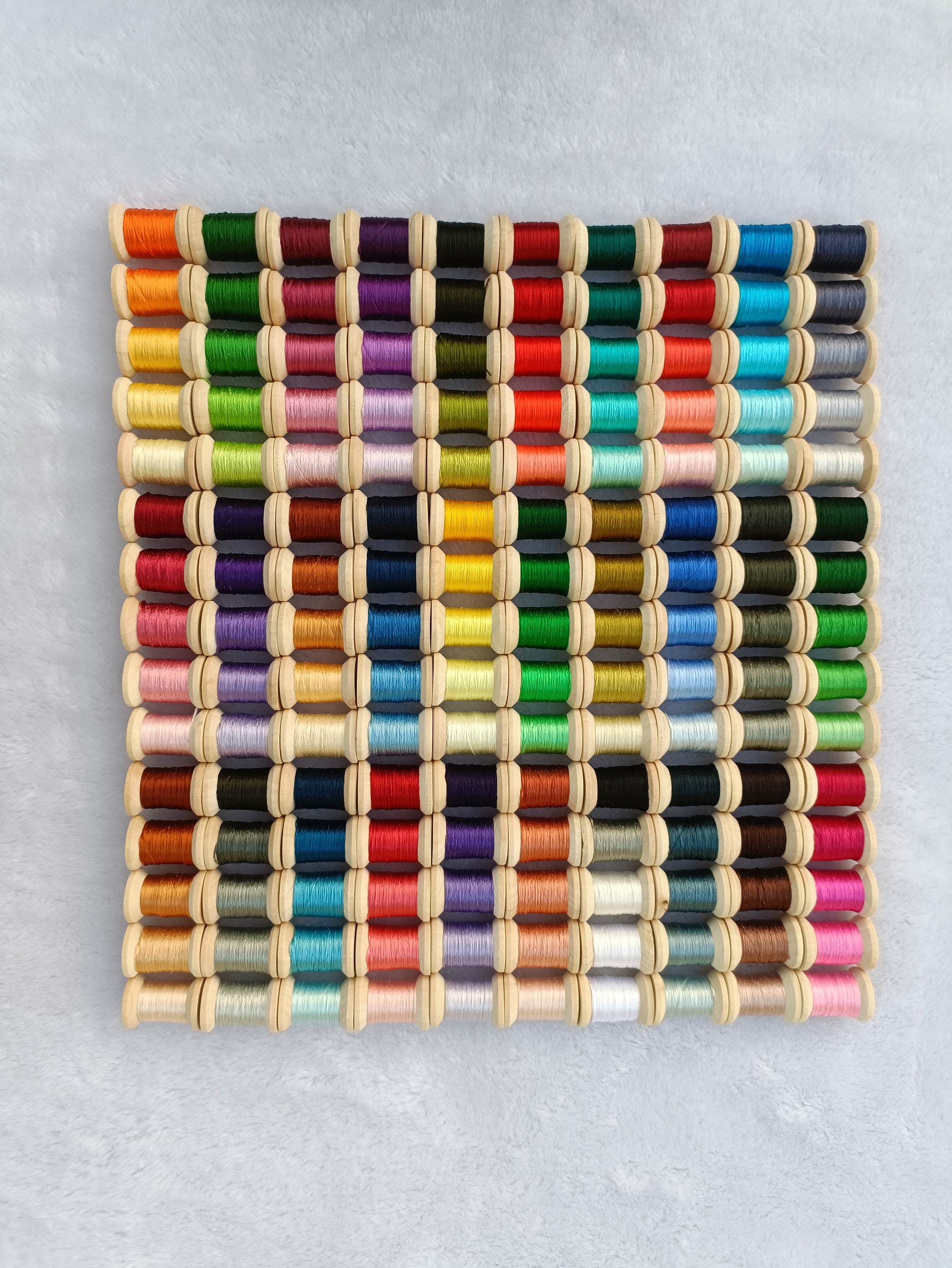 Silk Thread Packs 150 Spools 100% Fine Mulberry Silk Embroidery Threads ...