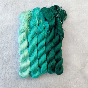 Silk thread 5 skeins natural mulberry silk embroidery threads silk embroidery floss hand embroidery needlework#0945