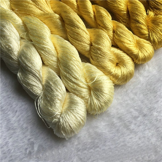 Silk Thread for Chan-hua, for Hand Embroidery 7 Skeins Hand
