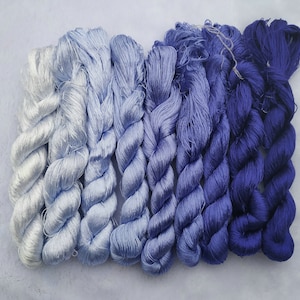 Fine silk thread 100% natural mulberry silk embroidery floss threads for hand embroidery pure silk for making silk wrapped flowers 81#