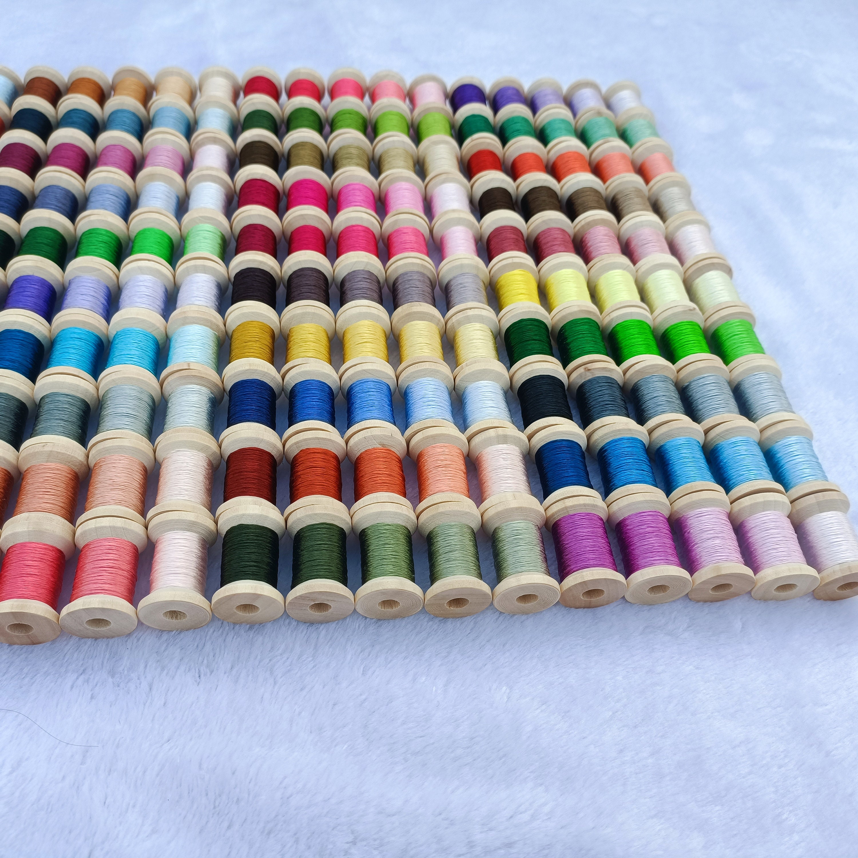 Delicate Silk Thread Silk Thread Packs 250 Spools 100% Fine Mulberry Silk Embroidery Threads ...