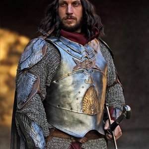 Aragorn Armor Handmade Custom leather full coronation armor LOTR Return of the King image 1