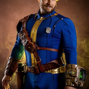 Fallout - Armatura in cuoio della zona contaminata - fatta a mano e personalizzabile